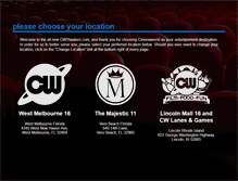 Tablet Screenshot of cinemaworldonline.com